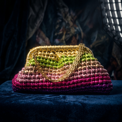ZD Small Razzle Dazzle Clutch in Multicolor-Six Tones