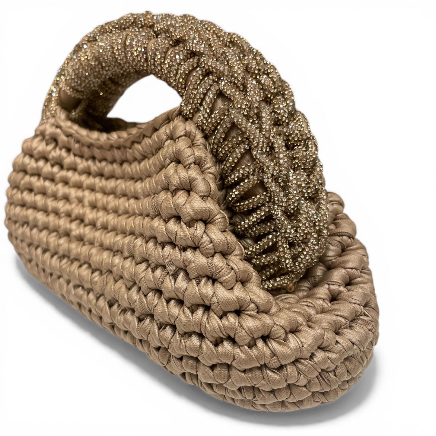 ZD Raseel Camel Clutch With Camel Rhinestone